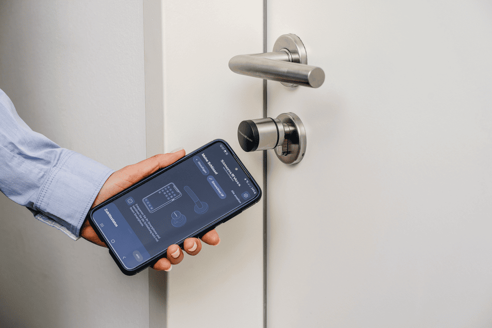 Smartphone-Bildschirm mit AX2Go-App
