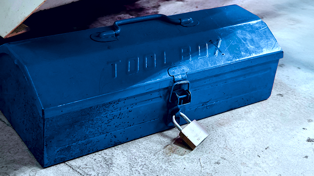 FORTLOX Padlock an Werkzeugkiste 