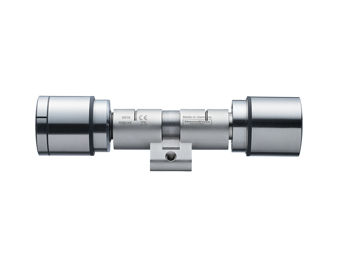 System 3060 | Digital Cylinder AX | Doppelknauf AX Comfort - Swiss Round - Edelstahl
