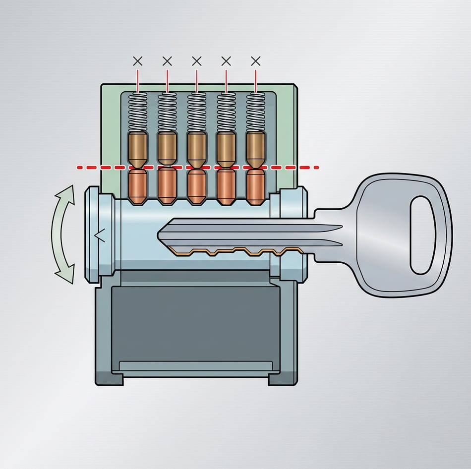 noeglens teknik