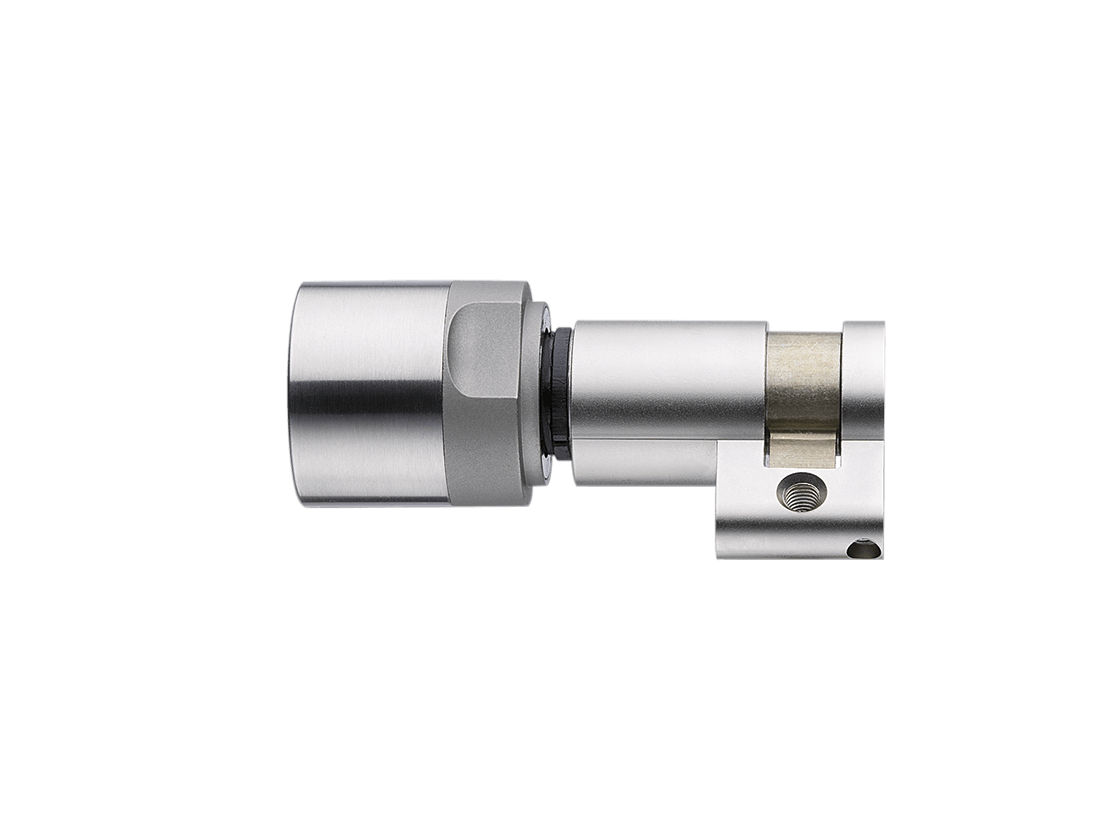 System 3060 | Digitaler Schließzylinder | Halbzylinder - Swiss Round - Edelstahl