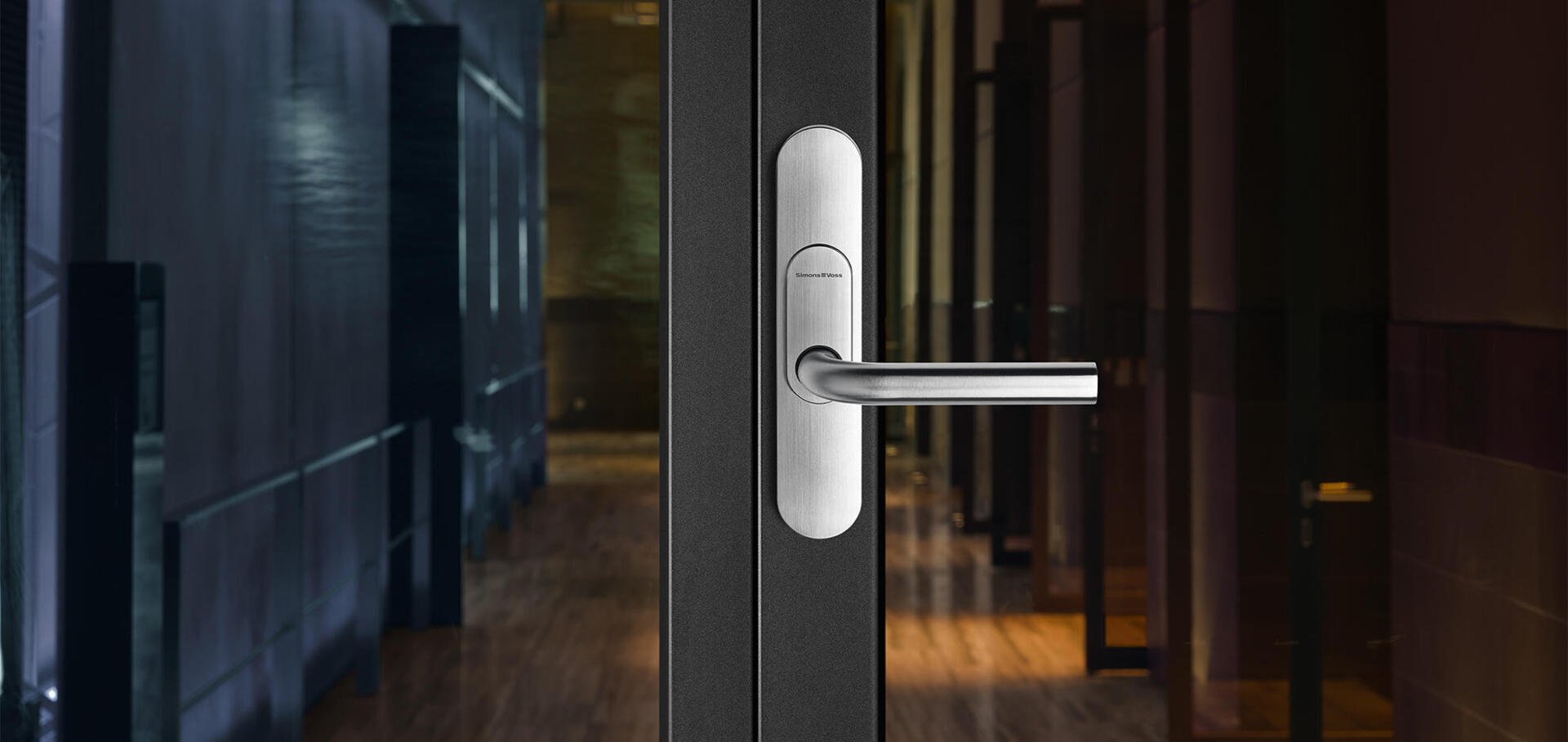 Glastuerbeschlag silber von SimonsVoss